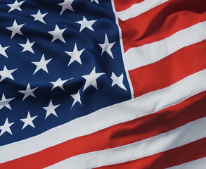 Obraz premium American flag for 4t of July beckground. USA independence day celebration.USA 4th of July promotion advertising banner template for Brochures,Poster or Banner.Generative AI.