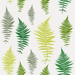 Fern Leaf Vector Fern Leaf Vector Seamless Pattern Background Illustration  EPS10