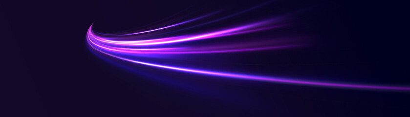 Colored shiny sparks of spiral wave. Curved bright speed line swirls. Shiny wavy path. Rotating dynamic neon circle. Magic golden swirl with highlights. Glowing swirl bokeh effect. vector png