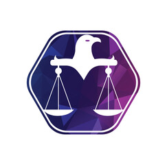 Law justice logo design template.