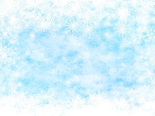 Christmas background with falling snowflakes