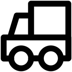 Set of Transport Bold Line Icons

