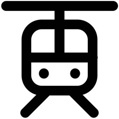 Set of Transport Bold Line Icons