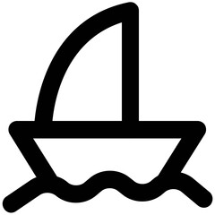 Set of Transport and Travel Bold Line Icons

