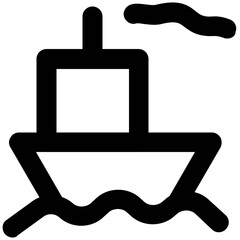 Obraz premium Set of Transport and Travel Bold Line Icons