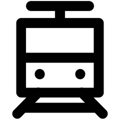 Set of Transport and Travel Bold Line Icons

