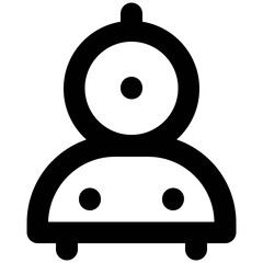 Set of Transport and Travel Bold Line Icons

