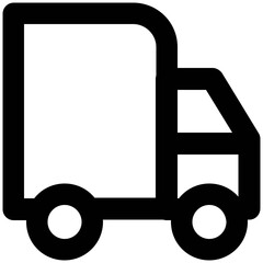 Set of Transport and Travel Bold Line Icons

