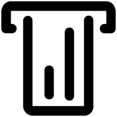 Collection of Finance Bold Line Icons 

