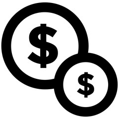 Collection of Finance Bold Line Icons 

