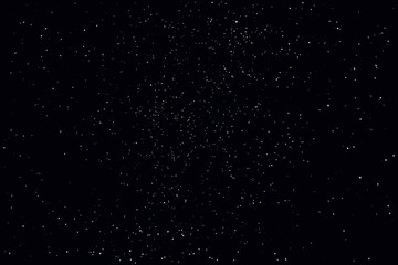 Starry sky. Night sky with stars. The light of the constellations in the night sky