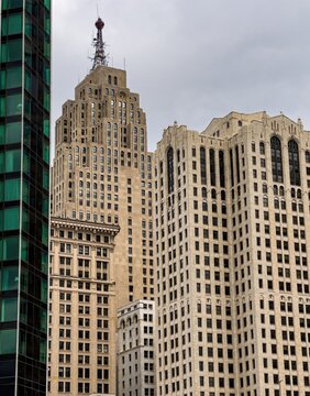 Fisher Building in Downtown Detroit - DETROIT, USA - JUNE 10, 2023