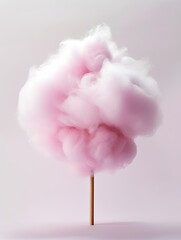 Cotton candy on a stick