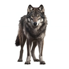 Obraz premium wolf isolated on white background