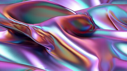 Fototapeta premium Seamless playful abstract holographic texture