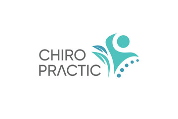 Chiropractic logo design vector with modern creative style