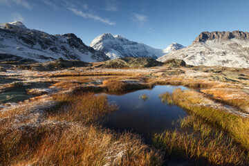 Fototapeta premium Vanoise National Park in France during autumn