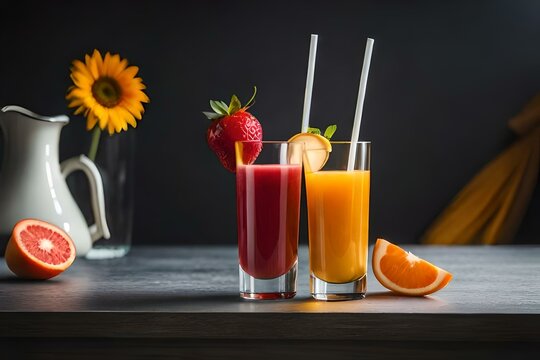 glass of juice Generator AI