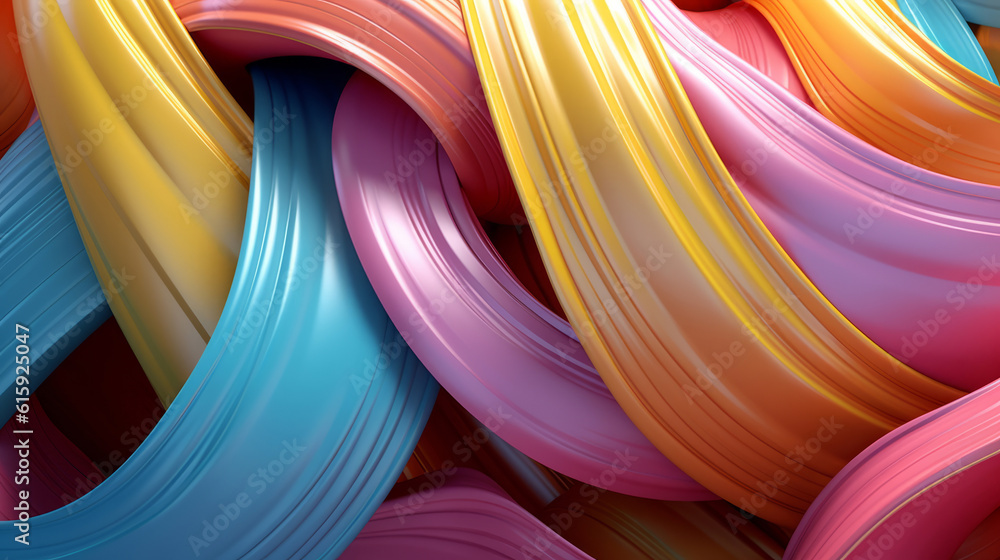 Poster elegant abstract flowing colourful lines background