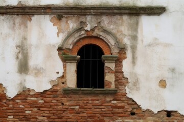 window in a brick wall