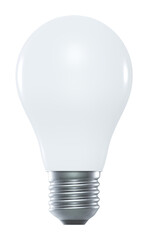 Light bulb. Isolated on transparent background. Render 3d.