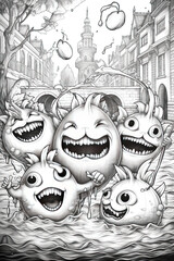 Fototapeta premium cute monsters