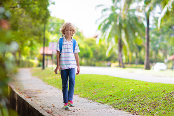 Child going back to school, year start