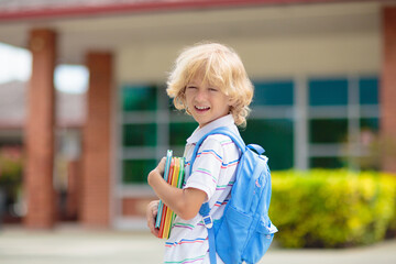Child going back to school, year start