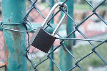  date door was locked with padlocks and chains