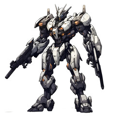 robot cyborg soldier, anime mecha battle suit	
