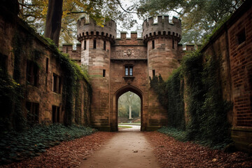 Fototapeta premium old castle gates