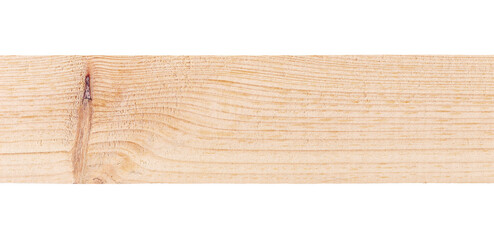 Wooden natural board isolated on white, clipping path