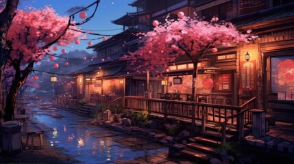 Obraz premium Anime Game Art Background Wallpaper