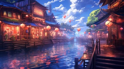Anime Game Art Background Wallpaper