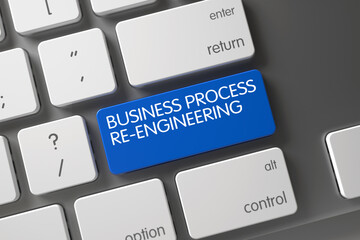 Business Process Re-Engineering Concept Computer Keyboard with Business Process Re-Engineering on...