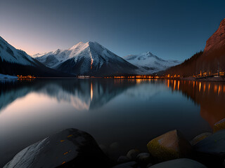lake in mountains