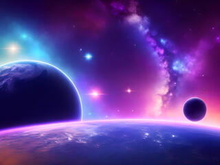 planet in space