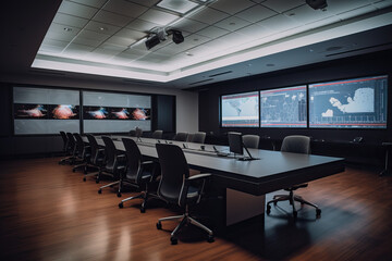 business meeting room ai generated