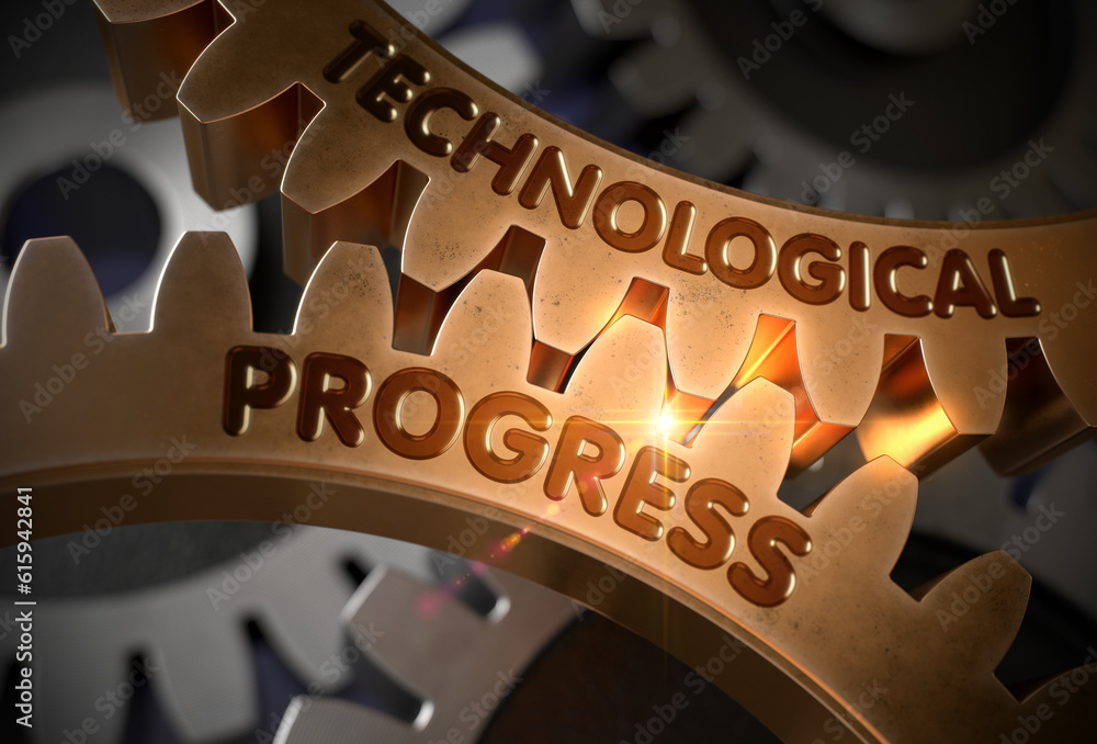 Poster technological progress on mechanism of golden cog gears. technological progress on the golden gears.