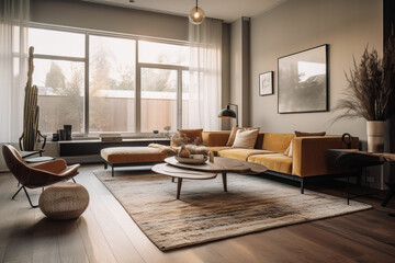 Fototapeta na wymiar modern living room ai generated