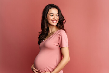 pregnant woman ai generated - 615943436