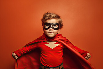 superhero child ai generated - obrazy, fototapety, plakaty