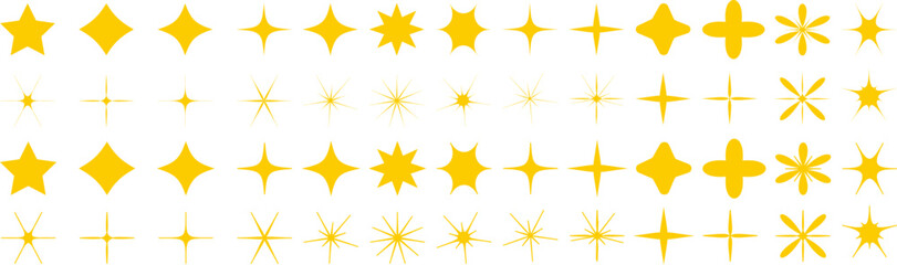 Shine sparkle icon. Vector blink star for logo, sparkle clipart	