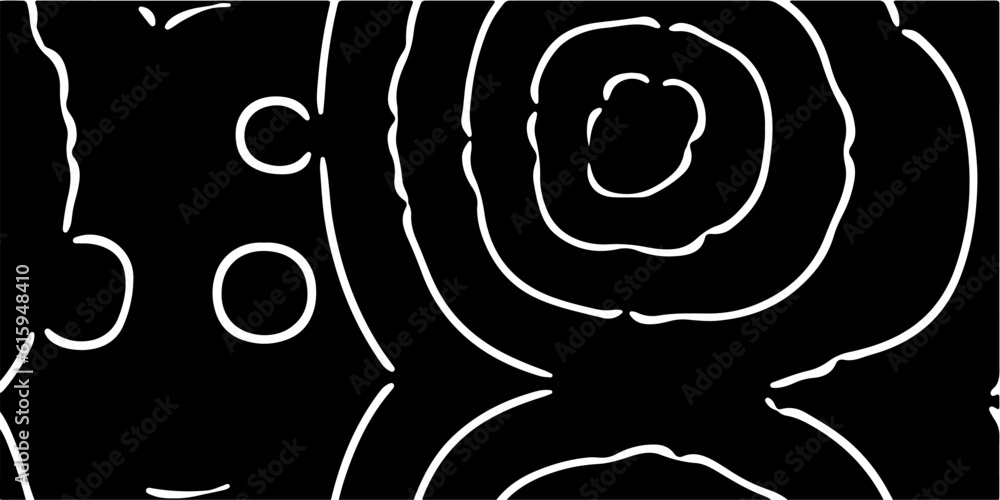 Aufkleber Abstract black and white organic pattern created using a computer generative algorithm called reaction-diffusion.