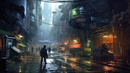 Scifi World Game Art Environment