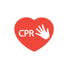 heart cpr medical icon vector design	
