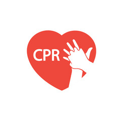 heart cpr medical icon vector design	
