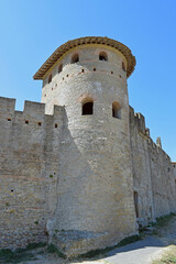 Fototapeta na wymiar Carcassonne medieval city in France