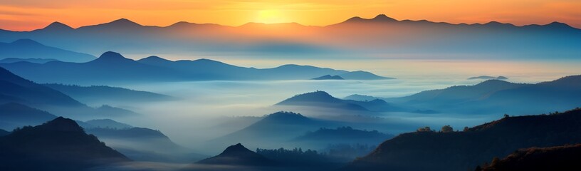 Mountain landscape, generative AI