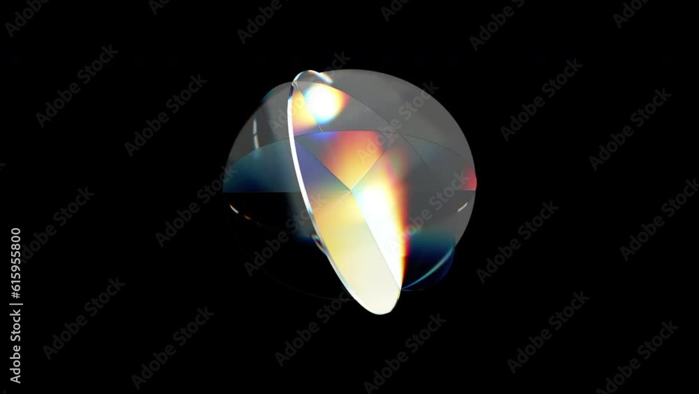 Poster glossy dispersion element. computer generated 3d render